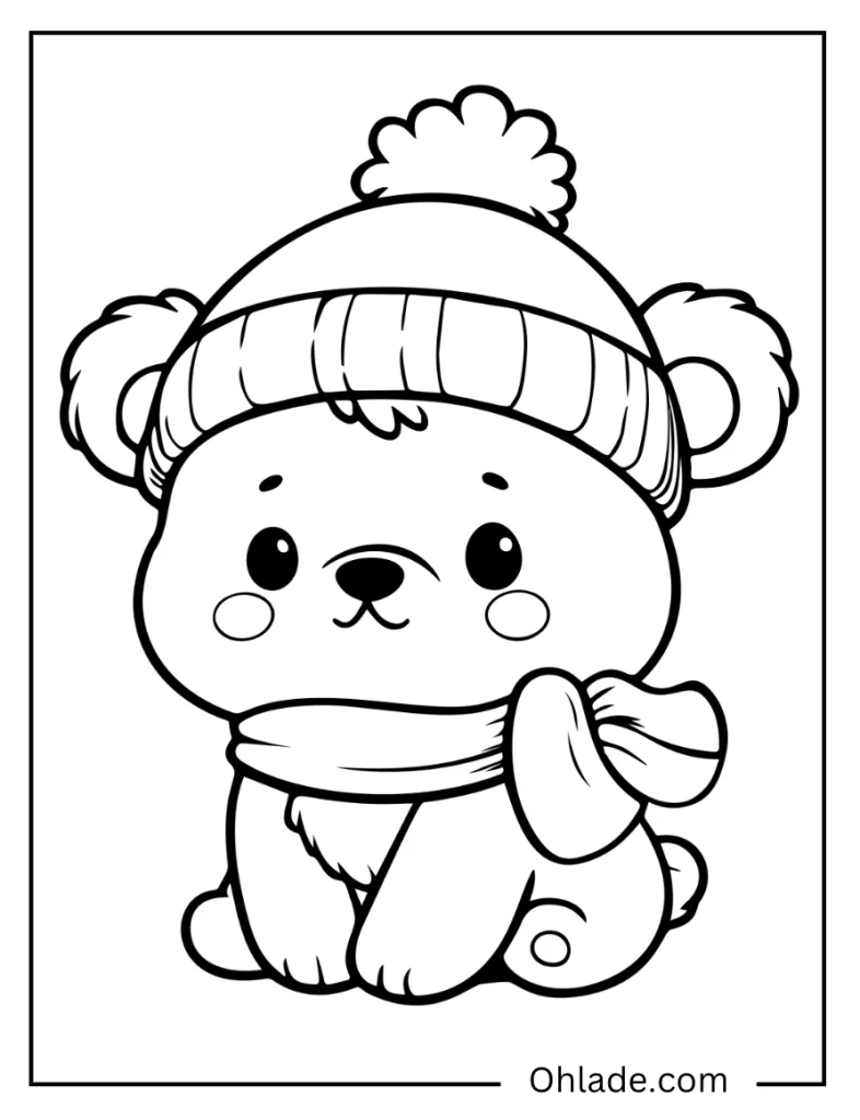 cute Polar Bear Coloring Pages